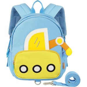 Sac à Dos Enfant avec Harnais de Sécurité Anti-Perte 2-6 ans Dessin Animé Animalier 3D Mini Sacs D'école Maternelle Cartable Garçons Primaire.[B346] - Neuf