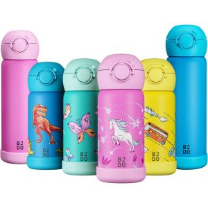 Isotherme 316 Gourde Enfant 350ml Licorne Rose | Bouteille Isotherme Antifuite Et Isolée Pour École | Gourde Sans Bpa Avec Paille Pour Enfants - Neuf