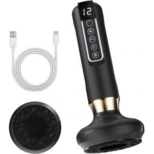 Anti Cellulite Appareil Massage,Appareil De Massage Par Ventouse &Eacute;lectrique, Appareil De Massage Anti-Cellulite Pour Ventouse Electrique Anti Cellulit&eacute;, Avec 12 Modes D'aspiration (Gris) - Neuf