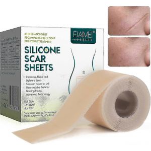 Pansements En Silicone Pour Les Cicatrices,Films Cicatriciels En Silicone Pour Les Chirurgies,Césarienne,Chéloïdes,Brûlures,Ruban Cicatriciel En Silicone 4cm * 3m - Neuf