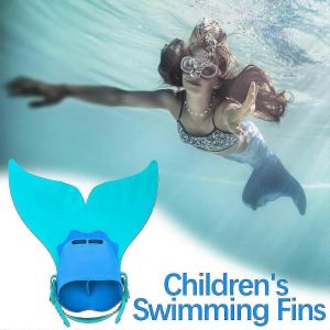 Palmes De Natation Pour Enfants, Monopalmes Pour Garcons Et Filles, Pour La Natation Et La Plongee. - Neuf