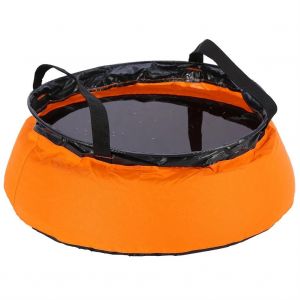 Portable Pliable Bassin D'eau Lavabo &Eacute;vier De Lavage &Eacute;quipement De Camping De Randonn&eacute;e En Plein Air (Orange) - Neuf