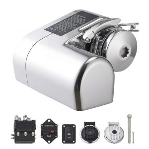 Guindeau Electrique 12 V Dc-Duoku-Pour Bateaux De 7 &Agrave; 9 M-Capacit&eacute; De Traction Jusqu'&agrave; 260 Kg-Moteur De 600 W-En Acier Inoxydable - Neuf