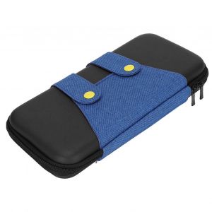 &Eacute;tui De Transport De Jeu Coque Dure Durable Double Fermeture &Eacute;clair Portable Eva Sac &Agrave; Main De Stockage De Jeu Pour Interrupteur Noir Bleu Pour Interrupteur - Neuf