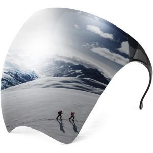 Asas-Feisedy Lunettes À Visière Futuristes Pour La Protection Uv Sur Le Visage Lunettes De Soleil Visage Complet Hommes Et Femmes Protection Faciale B2781 - Neuf