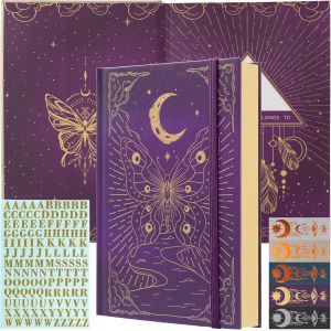 Eryi-Carnet De Notes À Pois, Journal Papillon Pour Femmes Hommes, Papier Épais 140 G/M² Avec 256 Pages Numérotées, Carnet De Notes À Couverture Rigide A5 Pour L'écriture De Bureau Scolaire - Neuf