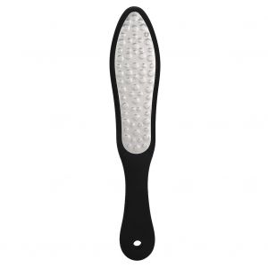 Rape a pied double face en acier inoxydable pour eliminer les callosites et les peaux mortes - Neuf