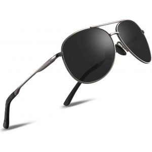 Lunettes De Soleil Homme Pilote Lunettes De Soleil Polarisées Pour Hommes Et Femmes Protection Style Classique Lunettes Ultralégères Verres Anti-Reflets Conduite Pêche Sports Avec Lunettes De Soleil - Neuf