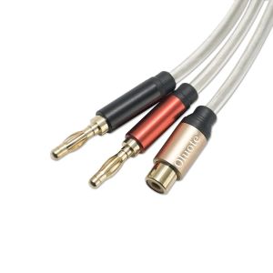 KALANKA-Câble Haut-Parleurs, RCA Femelle vers Fiche Banane Câble Acoustique Adaptateur Banane Pour Haut - Parleurs, Amplificateurs et Subwoofers (3m) - Neuf