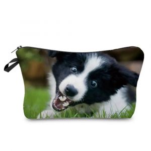 KADSL-Sac À Cosmétiques De Mode Imprimé Chien Animal Mignon, Sac De Maquillage Portable De Voyage De Plage, Étuis À Crayons D'École, Organisateur De Toilette Féminine,Hz5155 Dog Bag - Neuf
