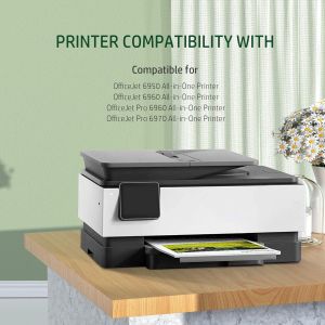 Coloran 903XL 903 Cartouches d'encre Remplacement Compatible pour HP 903 XL pour HP Officejet 6950 6960 pour Officejet Pro 6970 6960 All-in-One Imprimante (Noir Cyan Magenta Jaune, 4-Pack) - Neuf