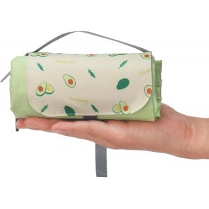 Ulteronixshop-Couverture De Pique-Nique 100 X 150 Cm &iquest; Imperm&eacute;able, Ultra L&eacute;g&egrave;re Et Compacte | Couverture D'ext&eacute;rieur Verte Pour Pique-Nique, Camping, Plage Et Randonn&eacute;e | Mod&egrave;le Prairie De Montagne - Neuf