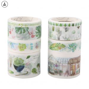 Lot de 8 rouleaux d'autocollants decoratifs pour filles, accessoires de decoration pour la maison (#3) - Neuf