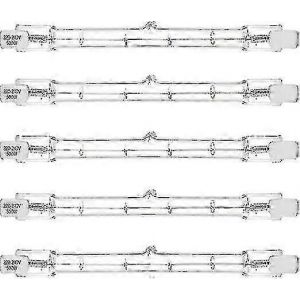 5pcs 500w R7s Projecteur Halogène Linéaire J118 500w Ampoule De Sécurité À Double Extrémité 118mm Longueur Édition - Neuf