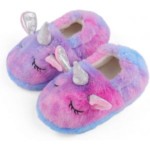 Ihkhu-Chausson Enfant Fille Garcon Animaux Peluche Souple Pantoufle Enfants Caoutchouc Antidérapantes - Neuf