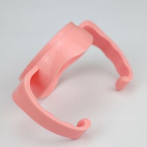 Poign&eacute;e En Verre De Biberon &Agrave; Col Large - Accessoires De Biberon Rose Doux Et Flexible - Neuf