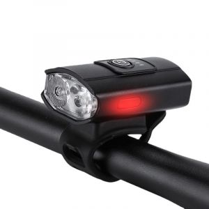 Éclairage De Vélo À Led Rechargeable Par Usb, Faisceau Haut Et Bas Réglable - Neuf