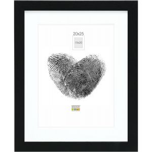 CMWX-Cadre photo avec passe-partout - Noir - S66KF2 P1 20x25cm pour photo 15x20cm - Bois MDF - pour accrocher ou poser - Neuf