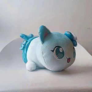 Peluche chat Meemeows Food, adorable poupée Aphmau en peluche, beignet burger-rose - Neuf