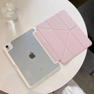 Étui Intelligent Avec Porte-Stylo,Pour Ipad Air 5 Air 11 A16 11e Ipad Pro 11 12.9 13 10 Gen 10.5 10.2 9e 8e 6e 5e 9.7 Mini 7 6 5 4.Pink.Ipad 10th 10.9 - Neuf
