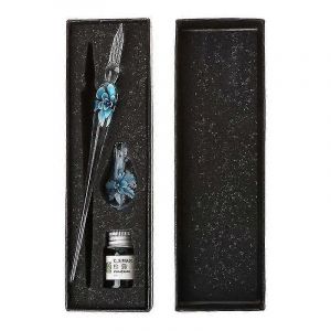 Stylo de calligraphie en verre, ensemble de stylos a encre trempee en cristal, stylos de signature a encre sans carbone, outils d'ecriture - Yvan - Neuf