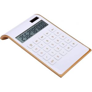 Calculatrice,Design élégant mince,Électronique de bureau / maison,Calculatrice de bureau à double alimentation - Neuf