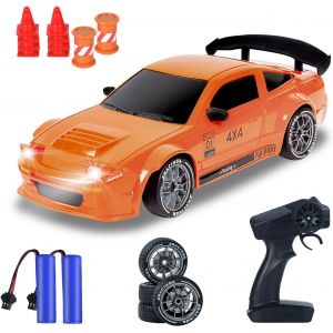 KAJGL-Voiture Télécommandée Télécommandée 1:24 4Wd Drift Gt-Rx7 Voiture Télécommandée Haute Vitesse Avec Accélérateur Proportionnel Complet Jouet Pour Garçons Enfants - Neuf