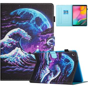 Coque Pour Tablette Samsung Galaxy Tab A 10,1 T510/ T515 2019 Etui Housse Pu Cuir Flip Support Portefeuille Protection Cover Case Pour Samsung Galaxy Tab A 10,1 Pouces 2019, Vague [Coq9123429] - Neuf