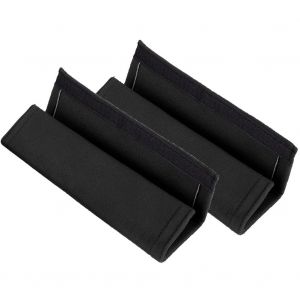 1 Paire De Housses De Ceinture De Securite Pour Siege De Voiture, Coussinets De Harnais D'epaule Epais, Noir Chaud - Neuf