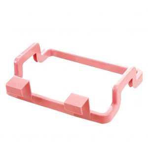 Hjlian Lot De 13 Cintres En Plastique Pour Sacs Poubelles, Support A Suspendre Pour Placard, Porte-Gant De Toilette, Rose - Neuf