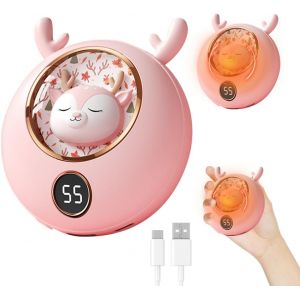 JGD-Chauffe Mains Rechargeable, 5000mAh Chaufferette Main &Eacute;lectrique Reutilisable, Portable USB Reusable Handwarmer, Chauffe-Mains &Eacute;lectrique, Electric Hand Warmers pour Raynauds Randonn&eacute;e Camping - Neuf