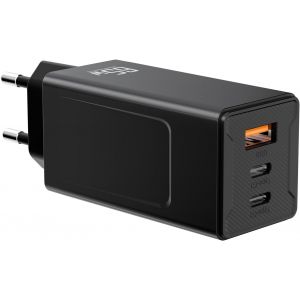 ERSHI-Chargeur USB-C GaN 65W, 3 Ports PD Rapide - Chargeur Compact USB-C pour MacBook Pro/Air, iPhone 16/15/14, iPad Pro/Air, Gala[1 - Neuf