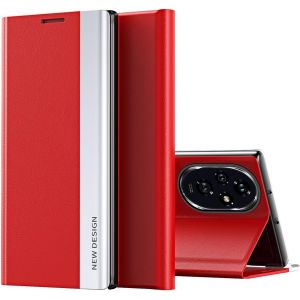 Kal-Pour Honor 200 Pro, Ultra Fine, À Rabat Droit, Magnétique En Cuir, Résistante Aux Chocs, En Tpu Pour Honor 200 Pro-Rouge - Neuf