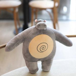 Coussin en peluche a petite tete, petit ours en peluche, gros corps muscle, raton laveur, grenouille, elephant, petit ami, coussin de chaise, anniversaire - Neuf