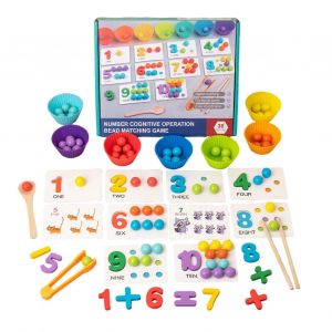 Jeu D'association De Nombres Pr&eacute;scolaire Avec Clips : Une Fa&ccedil;on Amusante Et Engageante D'apprendre Les Nombres Et De Compter. Cadeau Id&eacute;al Pour Les Enfants. - Neuf