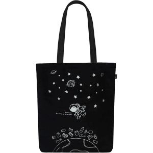 Sjzg-Ecoright 100% Organic Canvas Tote Bag With Zip, Eco-Friendly Small Tote Bags For Women For Christmas, Travel, Beach & Shopping - Neuf