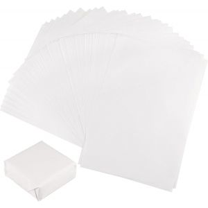 60 Feuilles Papier De Soie Blanc,21x30cm Papier D'emballage,Papier De Soie Emballage,Papier De Soie Pour Emballage De Bouquets,Diy Et Loisirs Cr&eacute;atifs - Neuf