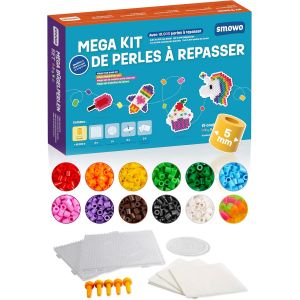 Nouvelhorizonstore-Lot De 10 000 Perles &iquest;&iquest; Repasser 5mm - 15 Couleurs - Avec Plaques Et Accessoires - Xxl Pour Bricolage - Neuf