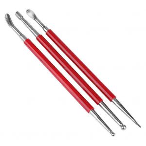 Fait &Agrave; La Main En Cuir En Plastique Et En Caoutchouc Presse D'impression Essuie-Glaces Frotter Ensemble D'outils 3pcs - Neuf