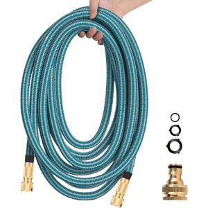 Ulteronixshop-Tuyau d'arrosage flexible, extensible, r&eacute;sistant &agrave; l'usure et r&eacute;glable, tuyau d'arrosage r&eacute;tractable, ne s'entortille pas, pour le lavage des animaux domestiques et de la voiture, le ne - Neuf