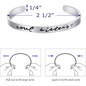 Asas-Bracelet De L'amitié Pour Meilleure Amie,M,Métal - Neuf