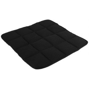 45 X 45cm Coussin De Siège D'auto Respirant Anthracite De Bambou (Noir) - Neuf