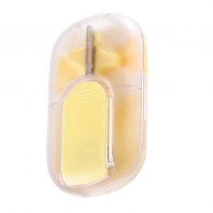 Pilule Distributeur De Broyeur De Pilules R&eacute;utilisables Pilule Organisateur Portable M&eacute;decine Bo&icirc;te De Rangement Organisateur De Voyages Pour Les Personnes &Acirc;g&eacute;es Jaune - Neuf