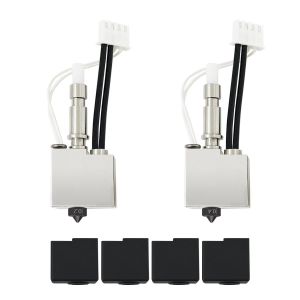 BMTTERQGWO - Hotend Kobra S1 200K Thermistor 0.2MM 0.4MM Acier Inox Tete Impression 2PK Cache Silicone Anycubic - Neuf