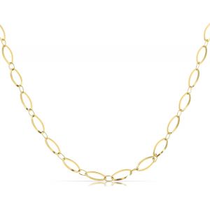 Kal-Collier À Maillons Pour Femme Or Acier Inoxydable Bijoux D'été 40 + 5 Cm Longueur Cadeau Pour Elle Imperméable À L'eau - Neuf