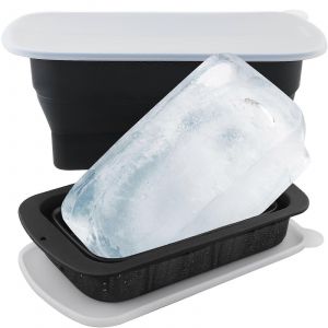 Silicone Bloc De Glace Moules 2-Pack Pliable 8 Lb De Capacité Pour Bassin D'eau Froide Et De La Glace De Salle De Bain Refroidisseurs - Neuf