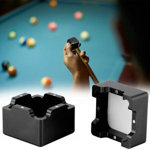 Porte-Craie Magnetique Portable En Aluminium Pour Queue De Billard (Noir) - Neuf
