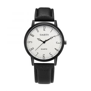 Gaiety Femmes &Eacute;l&eacute;gant Pu Cuir Bande Cadran Montre Analogique Quartz Montre-Bracelet (Noir) - Neuf