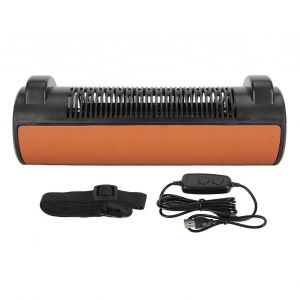 Ventilateur de refroidissement de siège d'auto alimenté par USB sans lame 3 vitesses Ventilateur d'air de refroidissement puissant Ventilateur de siège d'auto avec sangle réglable pour SUV RV marron - Neuf
