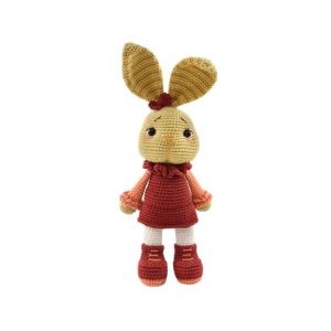 Kit Amigurumi De Pâques - Madame Lapin - Circulo Taille : 32 Cm. Color : Rose - Neuf